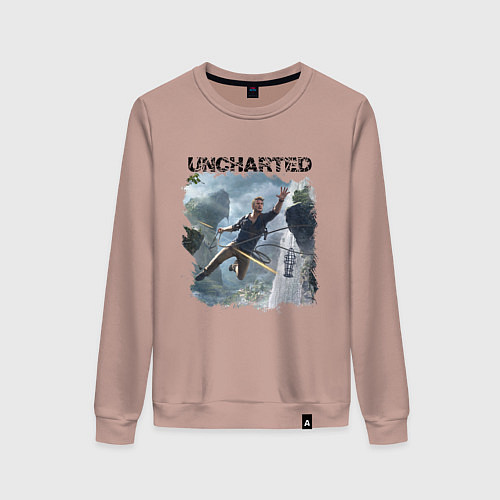 Женский свитшот UNCHARTED / Пыльно-розовый – фото 1