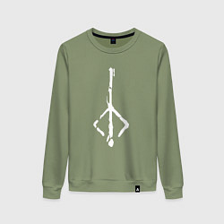 Свитшот хлопковый женский BLOODBORNE, цвет: авокадо