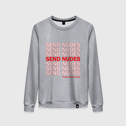 Женский свитшот Отправь Нудесы / Меланж – фото 1