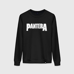 Свитшот хлопковый женский Pantera, цвет: черный