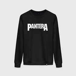 Свитшот хлопковый женский PANTERA, цвет: черный