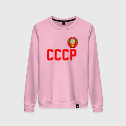 Свитшот хлопковый женский СССР, цвет: светло-розовый