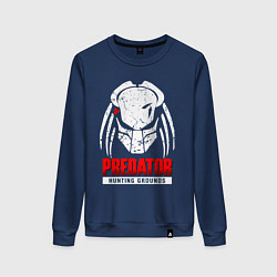 Свитшот хлопковый женский PREDATOR: HUNTING GROUNDS, цвет: тёмно-синий