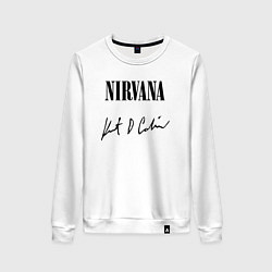 Женский свитшот NIRVANA АВТОГРАФ КУРТА КОБЕЙНА