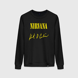 Женский свитшот NIRVANA АВТОГРАФ КУРТА КОБЕЙНА