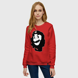 Свитшот хлопковый женский Che Mario, цвет: красный — фото 2