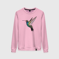 Свитшот хлопковый женский Колибри, цвет: светло-розовый