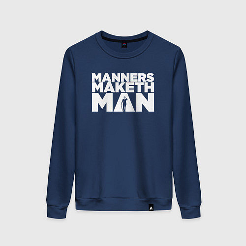 Женский свитшот Manners maketh man / Тёмно-синий – фото 1