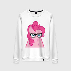 Свитшот хлопковый женский Pinky Pie hipster, цвет: белый