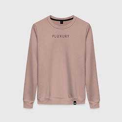 Свитшот хлопковый женский PLUXURY, цвет: пыльно-розовый
