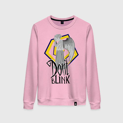Женский свитшот Don't blink / Светло-розовый – фото 1