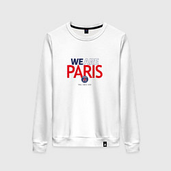 Свитшот хлопковый женский PSG We Are Paris 202223, цвет: белый
