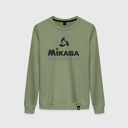 Свитшот хлопковый женский MIKASA SPORTS, цвет: авокадо