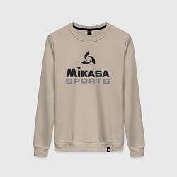 Свитшот хлопковый женский MIKASA SPORTS, цвет: миндальный
