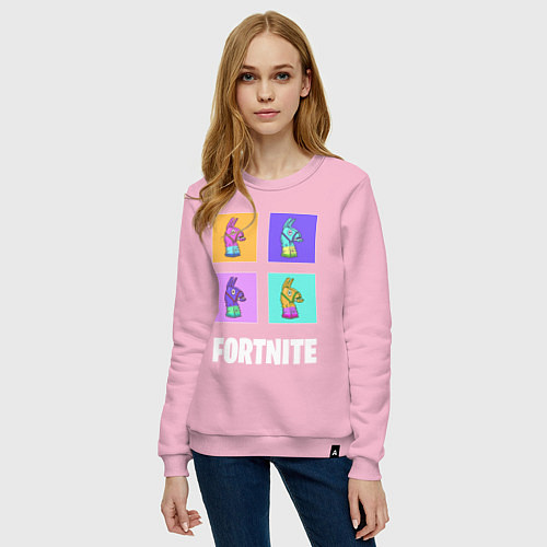 Женский свитшот Фортнайт поп-ап / Светло-розовый – фото 3