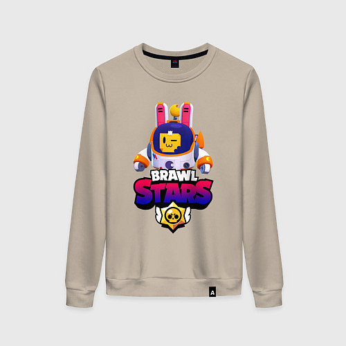 Женский свитшот ЛУННЫЙ СПРУТ BRAWL STARS / Миндальный – фото 1