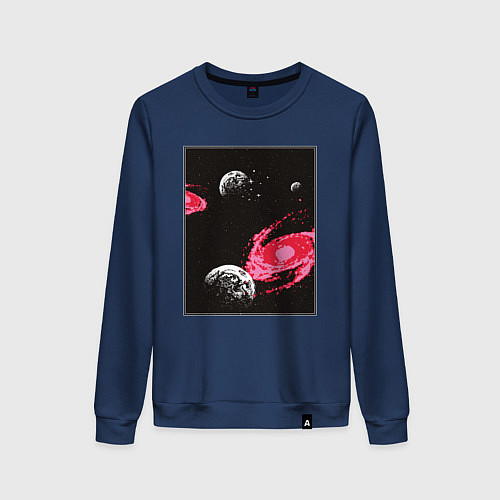 Женский свитшот Космос внутри / Тёмно-синий – фото 1