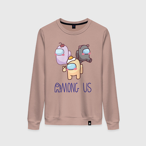 Женский свитшот Among Us / Пыльно-розовый – фото 1