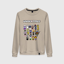 Свитшот хлопковый женский UNDERTALE, цвет: миндальный