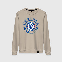 Свитшот хлопковый женский Chelsea FC, цвет: миндальный