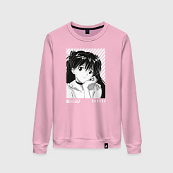 Свитшот хлопковый женский Аска ева 02, цвет: светло-розовый