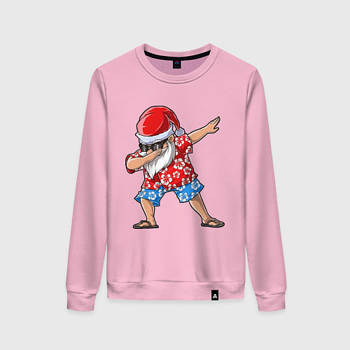 Женский свитшот Santa Dab / Светло-розовый – фото 1