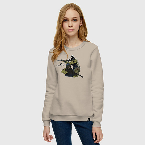 Женский свитшот CS:GO / Миндальный – фото 3