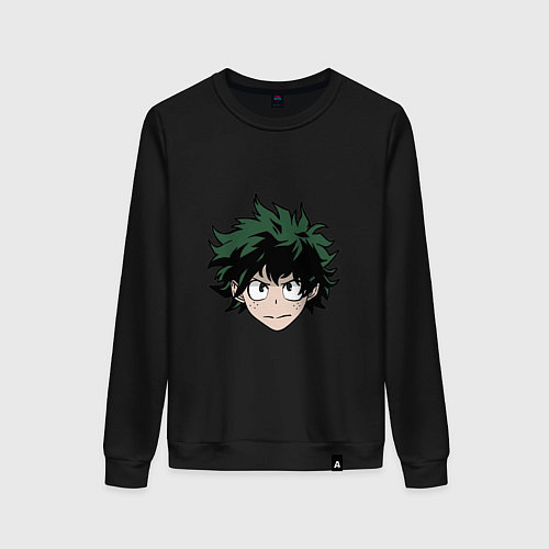 Женский свитшот Izuku Midoriya / Черный – фото 1