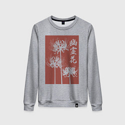 Женский свитшот Призрачный цветок