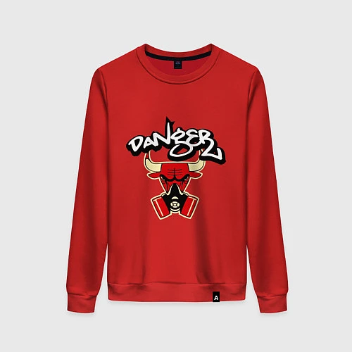 Женский свитшот Danger Chicago Bulls / Красный – фото 1