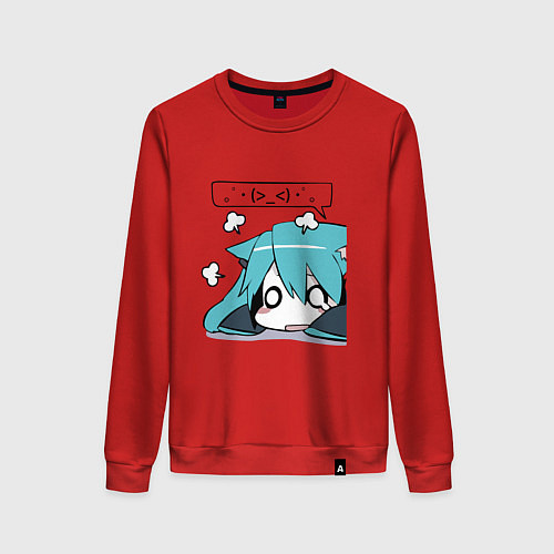 Женский свитшот Грусть / Красный – фото 1