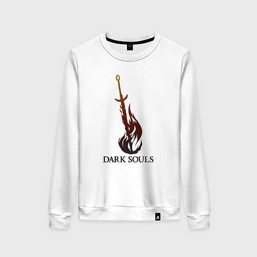 Женский свитшот Dark Souls - Bonfire / Белый – фото 1