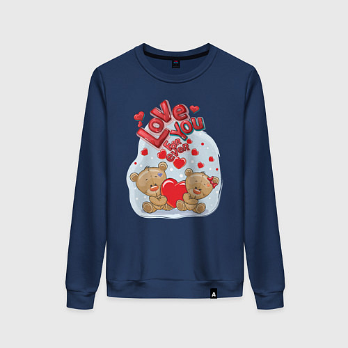 Женский свитшот Forever / Тёмно-синий – фото 1