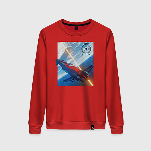 Женский свитшот Star Citizen M50 / Красный – фото 1