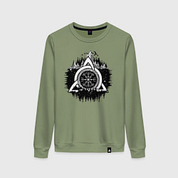 Женский свитшот Вегвизир Рунический Компас