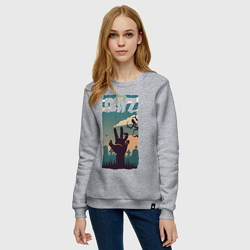 Женский свитшот DAYZ ДЕЙЗИ Z / Меланж – фото 3