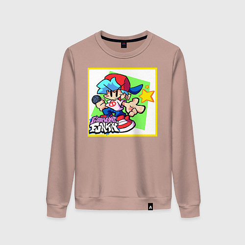 Женский свитшот Friday Night Funkin Boyfriend / Пыльно-розовый – фото 1