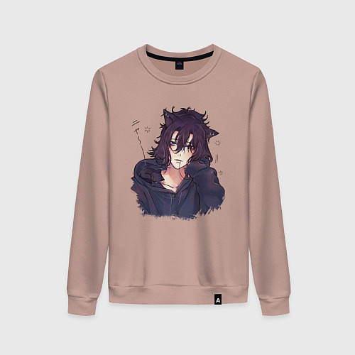 Женский свитшот Миямура-кун / Пыльно-розовый – фото 1