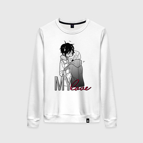 Женский свитшот My love / Белый – фото 1