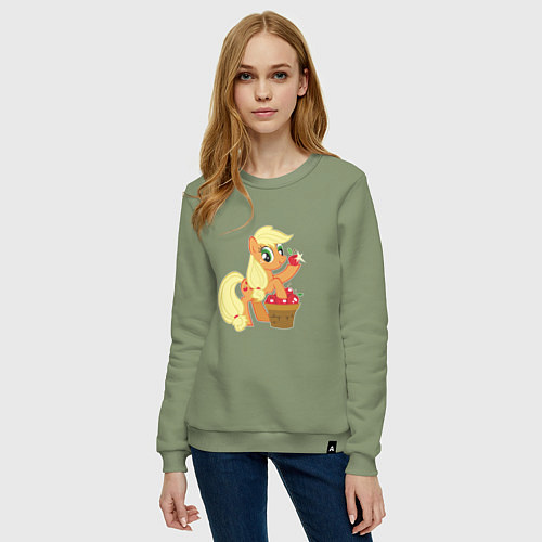 Женский свитшот Applejack / Авокадо – фото 3