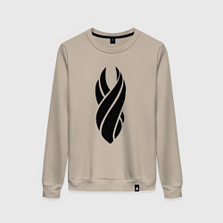 Свитшот хлопковый женский DEAD SPACE МЁРТВЫЙ КОСМОС, цвет: миндальный