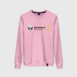 Свитшот хлопковый женский RENAULT, цвет: светло-розовый