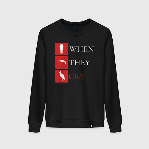 Женский свитшот When They Cry / Черный – фото 1