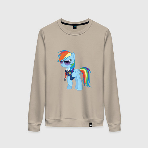 Женский свитшот Pony - Rainbow Dash / Миндальный – фото 1