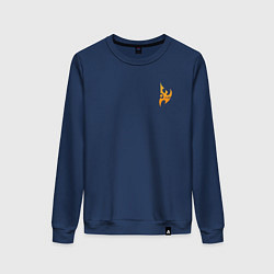 Свитшот хлопковый женский Protoss logo mini Orange, цвет: тёмно-синий