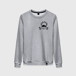 Свитшот хлопковый женский Магическая Битва, цвет: меланж