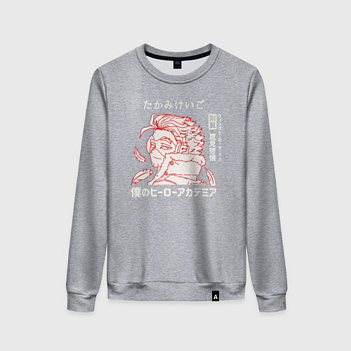 Женский свитшот Моя геройская академия Ястреб / Меланж – фото 1