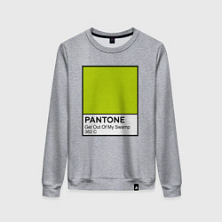 Свитшот хлопковый женский Shrek: Pantone Color, цвет: меланж