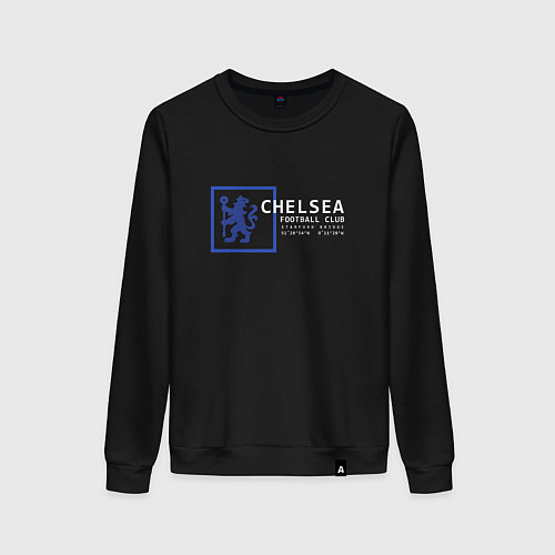 Женский свитшот FC Chelsea Stamford Bridge 202122 / Черный – фото 1