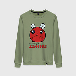 Свитшот хлопковый женский The binding of isaac Monsters, цвет: авокадо